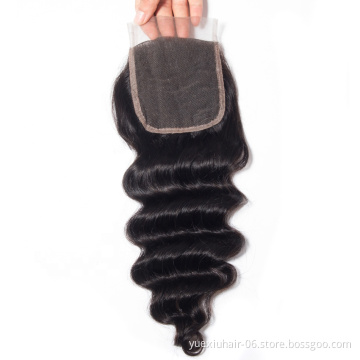 CELIE Cheap Remy Lace Frontal Closure 150% Density 4x4 Loose Deep Wave Lace Closure for Women